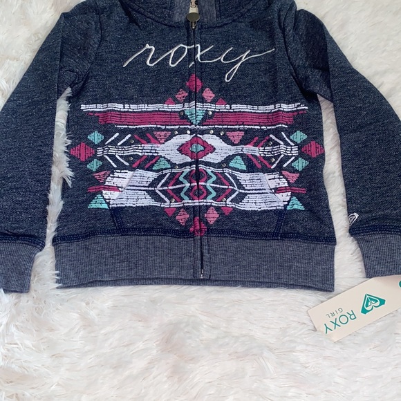 Roxy Girl’s Zip-Up Hoodie - Picture 3 of 5